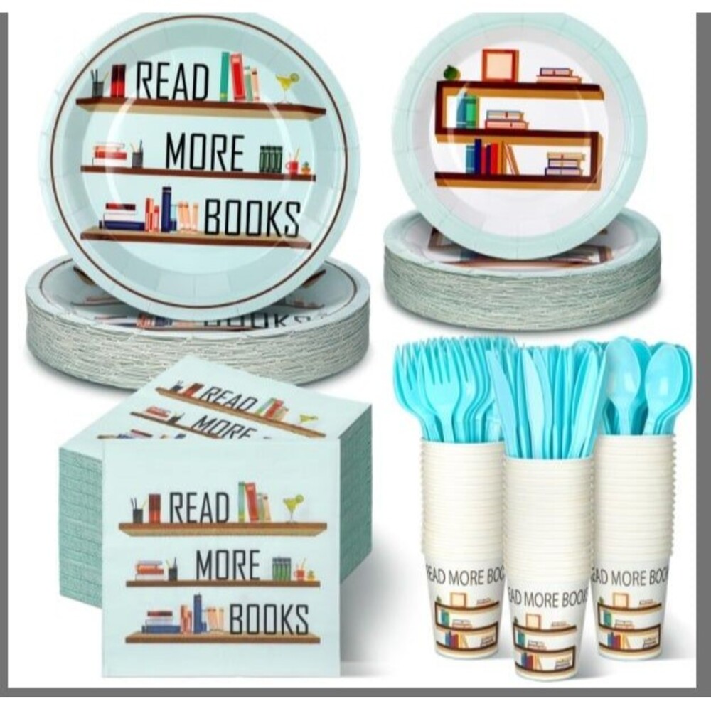 Book Club/Library paper party supplies